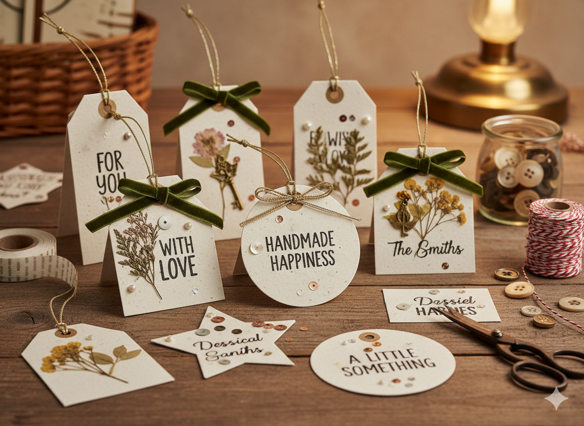 Handmade gift tags and accessories